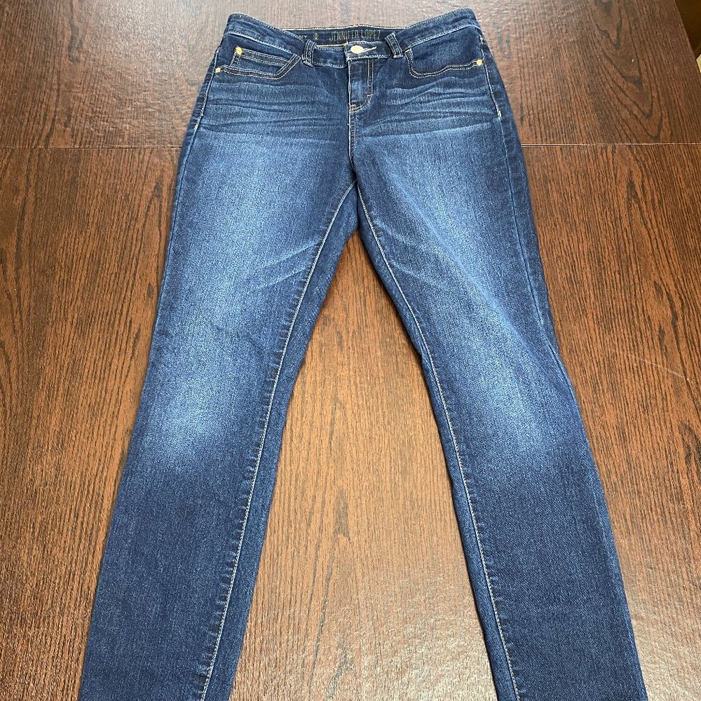 jennifer lopez high rise skinny size 2 jeans